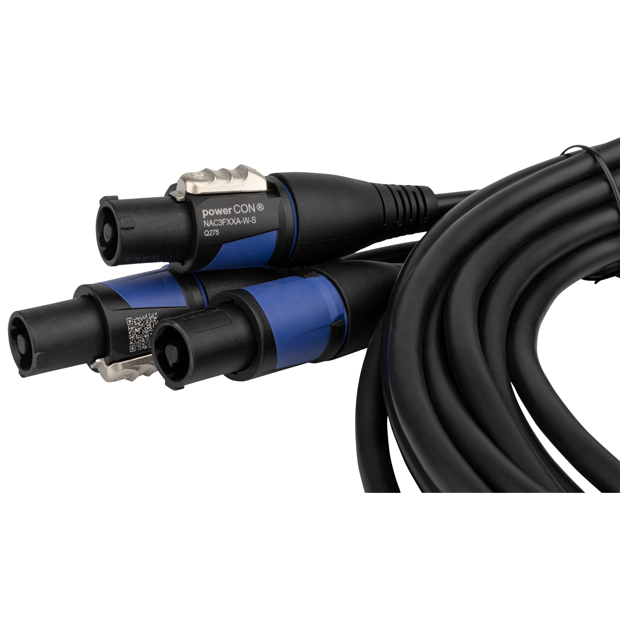 DAP Schuko to Neutrik powerCON splitter 3-way 5 m 5 m