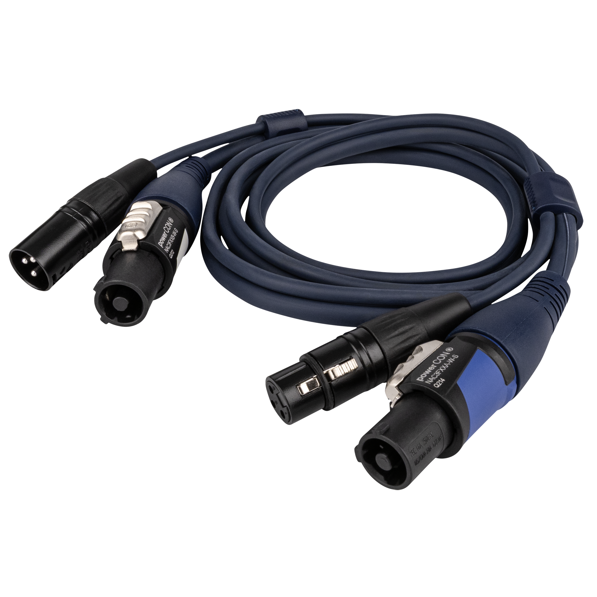 DAP powerCON/XLR M - powerCON/XLR F - DMX / Power 1.5 m 1.5 m