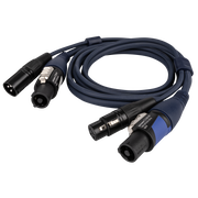 DAP powerCON/XLR M - powerCON/XLR F - DMX / Power 3 m 3 m