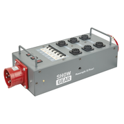 SHOWGEAR Power Split 32 True CEE 32 A 6x Power Pro True - 1x CEE 32 A 5P Powersplit con fusibile - CEE a ProPower True1