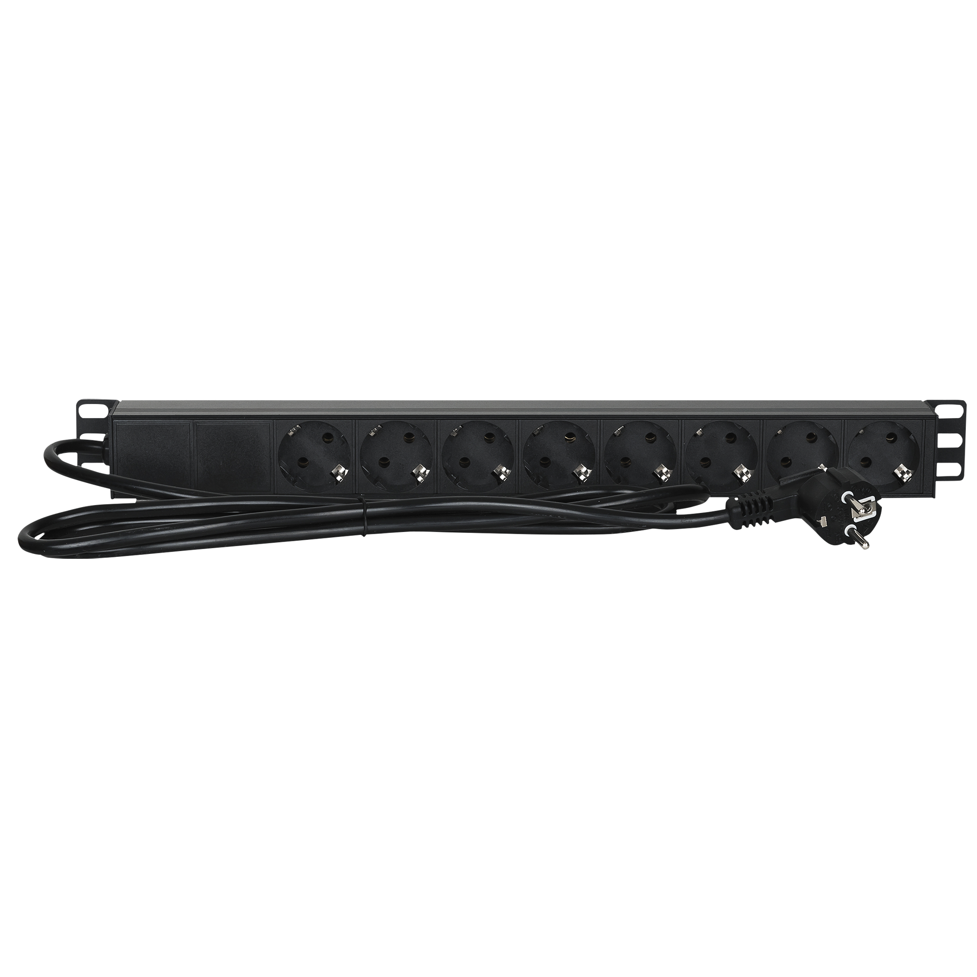SHOWGEAR 19" 1U Main Power Strip 8 8 Sockets 8 prese