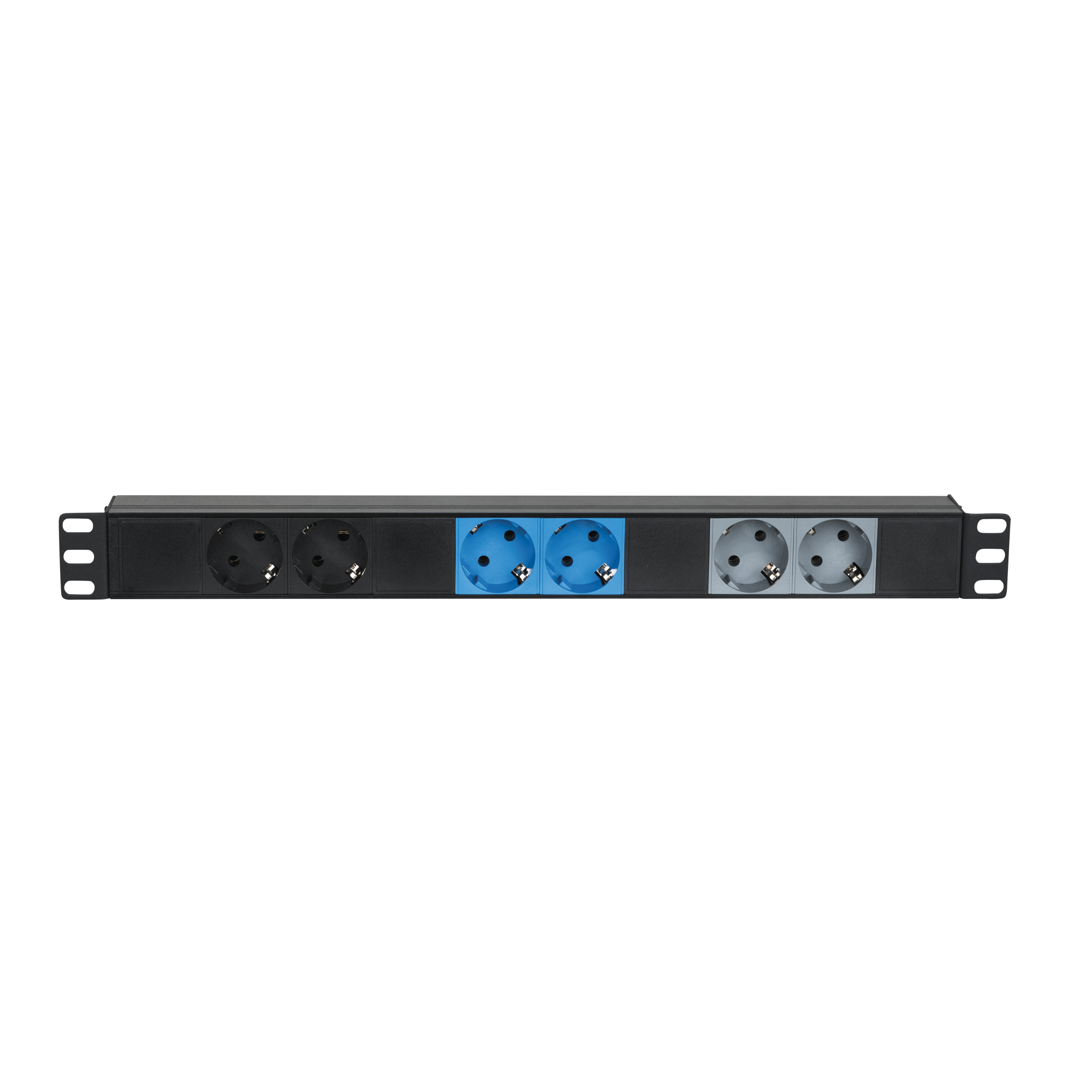 SHOWGEAR 19" 1U CEE16A To 6x Sockets 3-phase Splitter Collegamento trifase