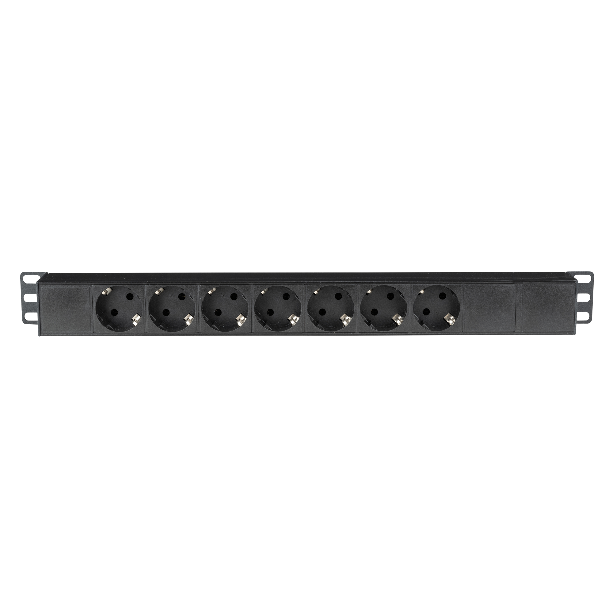 SHOWGEAR 19" 1U Socketstrip 7 With powerCON input Con ingresso Powercon