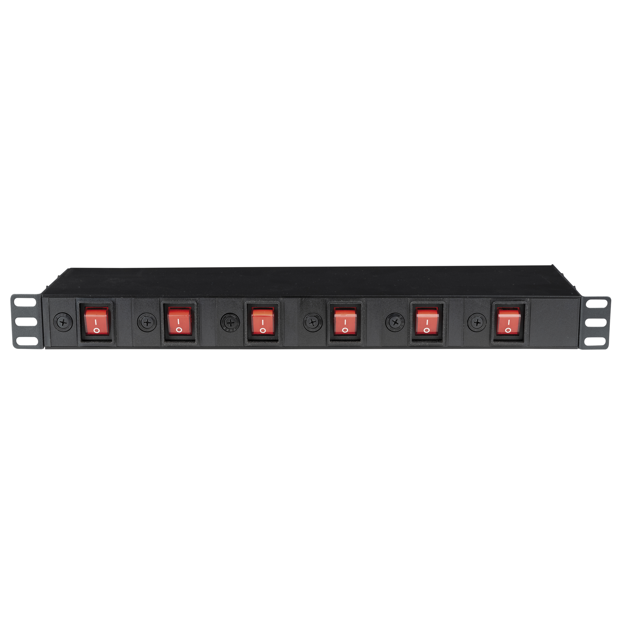 SHOWGEAR 19" 1U Socketstrip 6 zones 6 zone