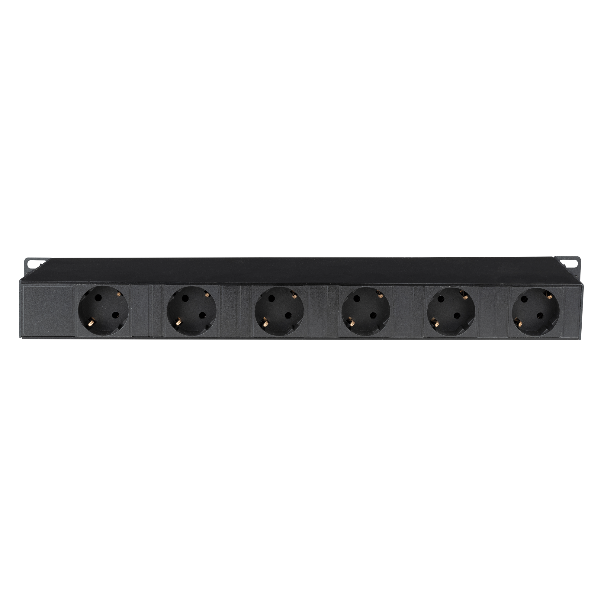 SHOWGEAR 19" 1U Socketstrip 6 zones 6 zone