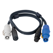 DAP FP18 Hybrid Cable - powerCON & 5-pin XLR - DMX / Power 0.75 m 0,75 m