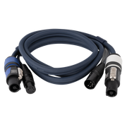 DAP FP18 Hybrid Cable - powerCON & 5-pin XLR - DMX / Power 1.5 m 1,5 m