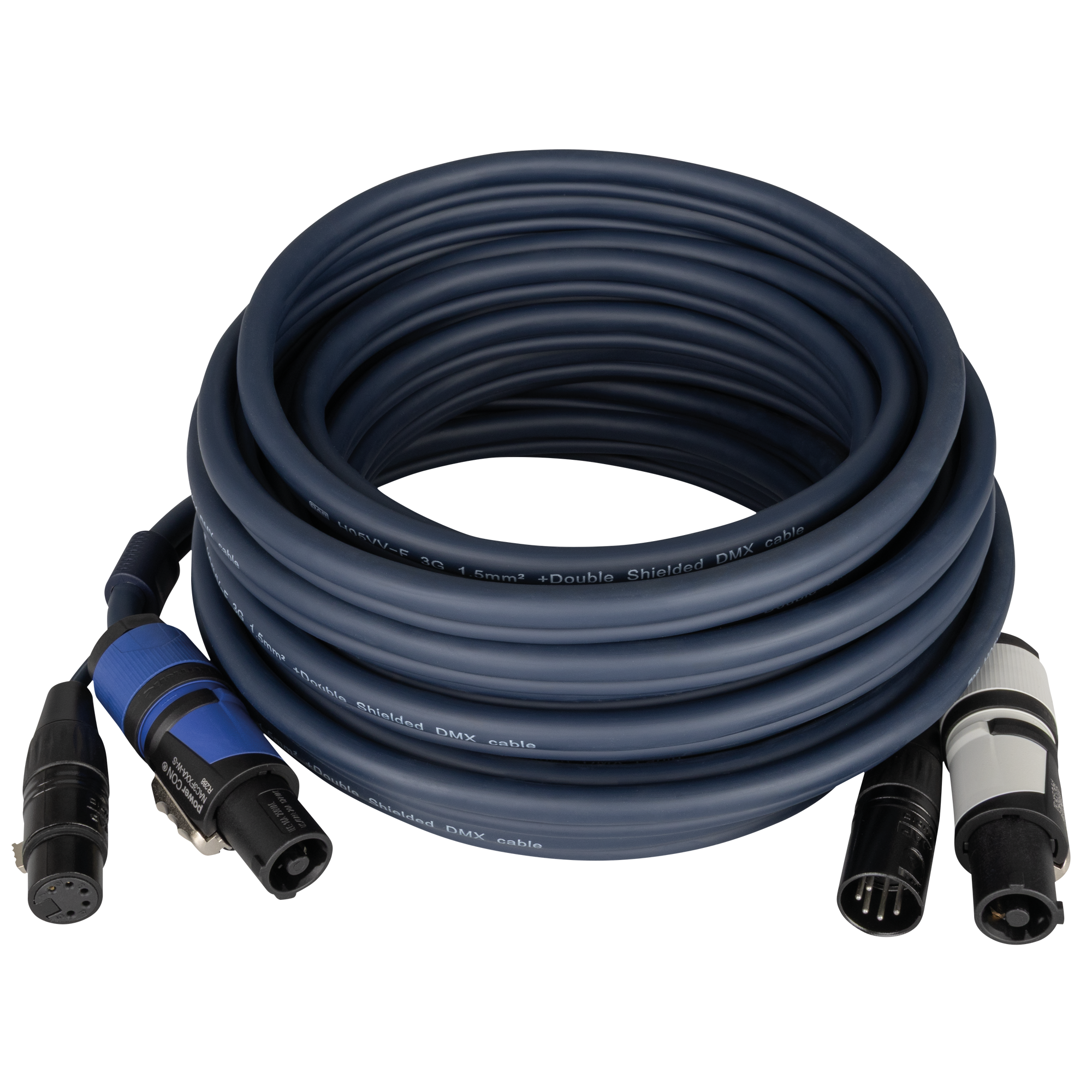 DAP FP18 Hybrid Cable - powerCON & 5-pin XLR - DMX / Power 10 m 10 m