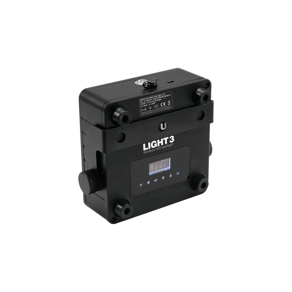 EUROLITE AKKU Flat Light 3 Battery Par black 3x8 watts