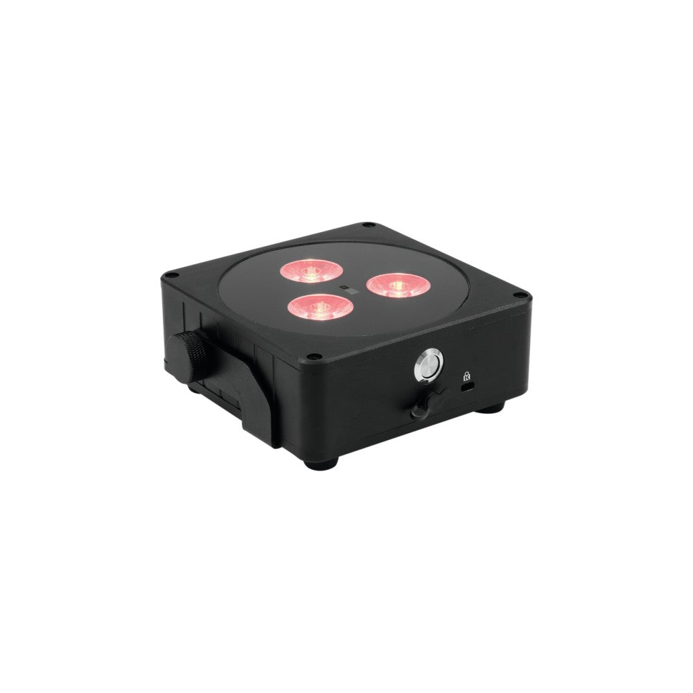 EUROLITE AKKU Flat Light 3 Battery Par black 3x8 watts