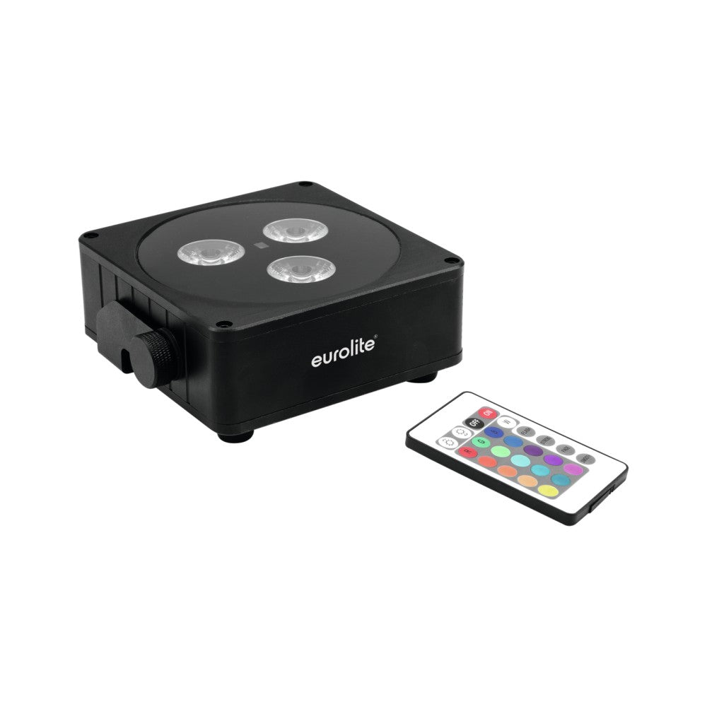 EUROLITE AKKU Flat Light 3 Battery Par black 3x8 watts