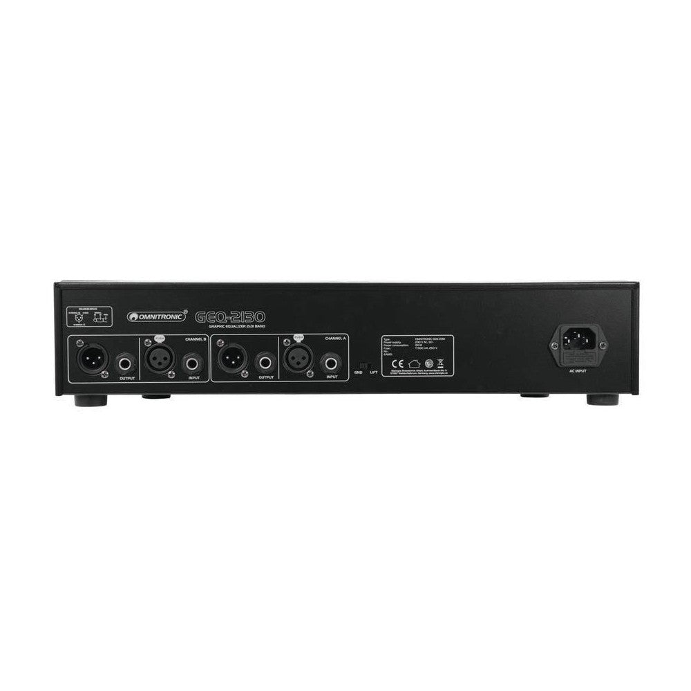 OMNITRONIC GEQ-2310 Ecualizador de dos canales