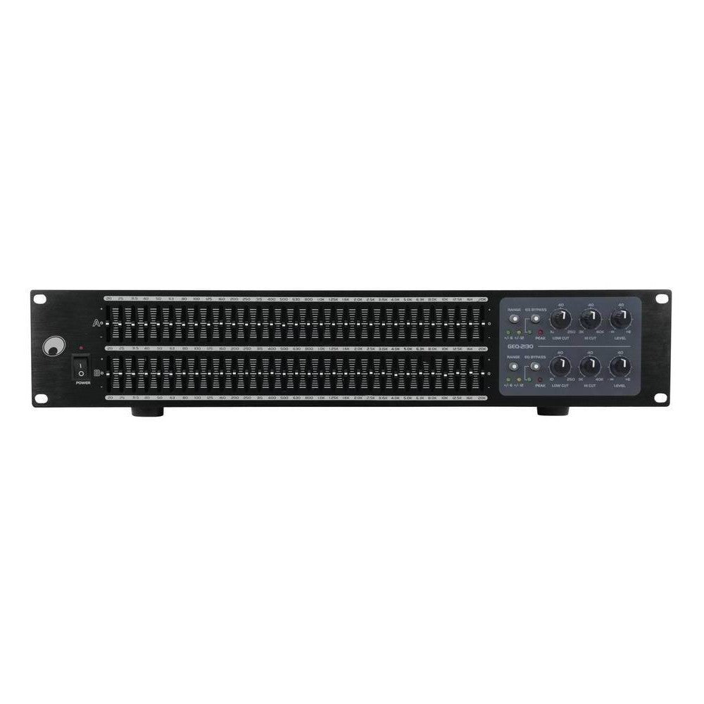 OMNITRONIC GEQ-2310 Equalizzatore a due canali