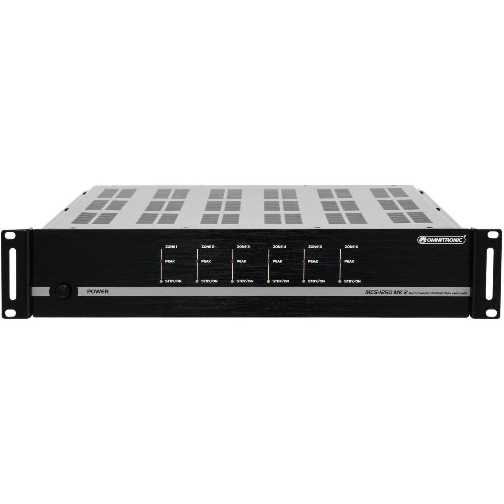 OMNITRONIC MCS-1250 MK2 Amplificatore audio a 6 zone