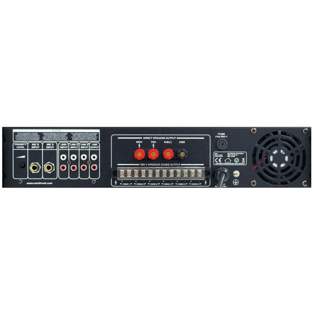 OMNITRONIC MPVZ-350.6 Amplificador de 6 zonas
