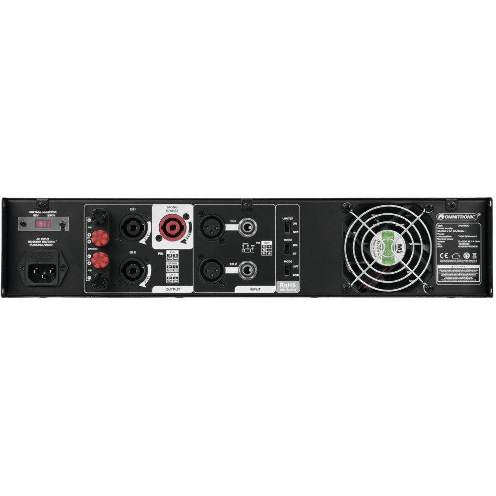 OMNITRONIC XPA-1000 Amplificatore PA
