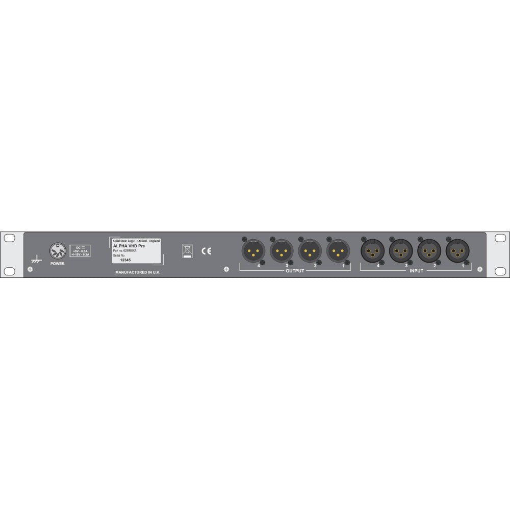SOLID STATE LOGIC XLOGIC ALPHA VHD PRE Preamplificador de 4 canales
