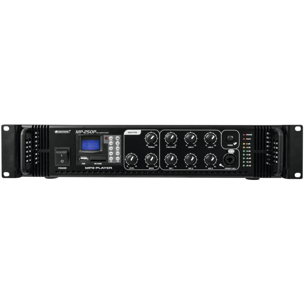 OMNITRONIC MP-250P Amplificatore PA da 100 V