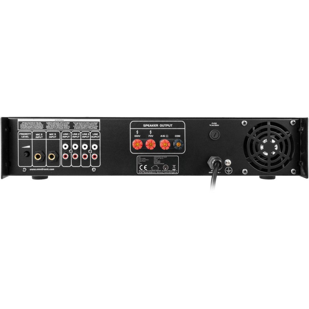 OMNITRONIC MP-500P Amplificatore PA a 100 V