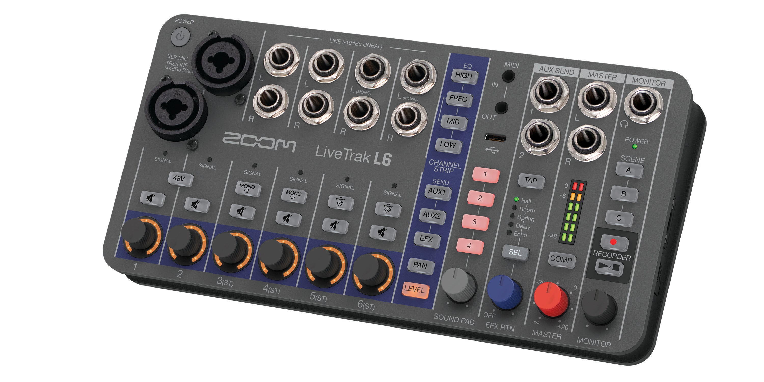 Zoom L6 MIXER DIGITALE 6 CANALI - 32 Bit Floating Point