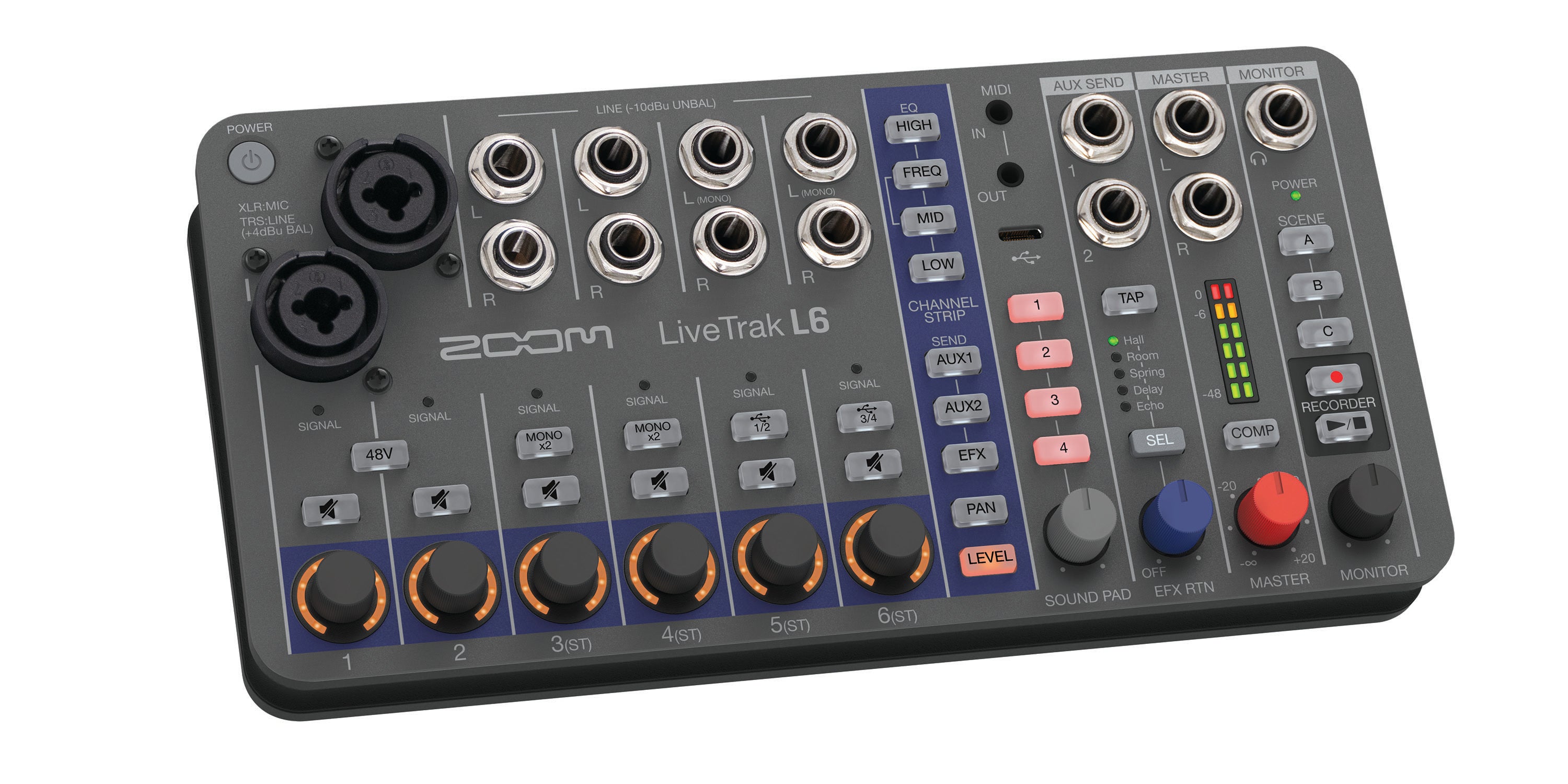 Zoom L6 MIXER DIGITALE 6 CANALI - 32 Bit Floating Point