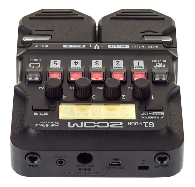 Zoom G1 FOUR - pedaliera multieffetto, amp-simulator per chitarra