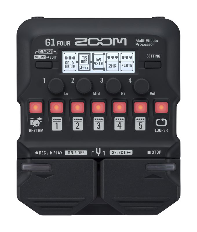 Zoom G1 FOUR - pedaliera multieffetto, amp-simulator per chitarra