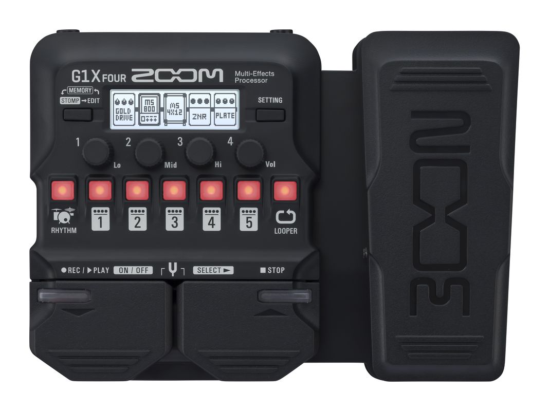 Zoom G1X FOUR - pedaliera multieffetto, amp-simulator per chitarra con pedale d'espressione