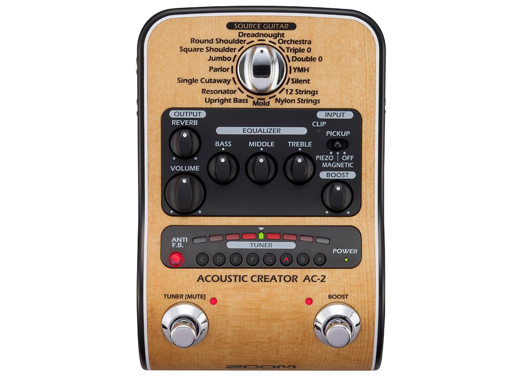 Zoom AC-2 - Preamp pedale per chitarra acustica