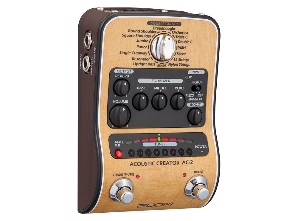 Zoom AC-2 - Preamp pedale per chitarra acustica