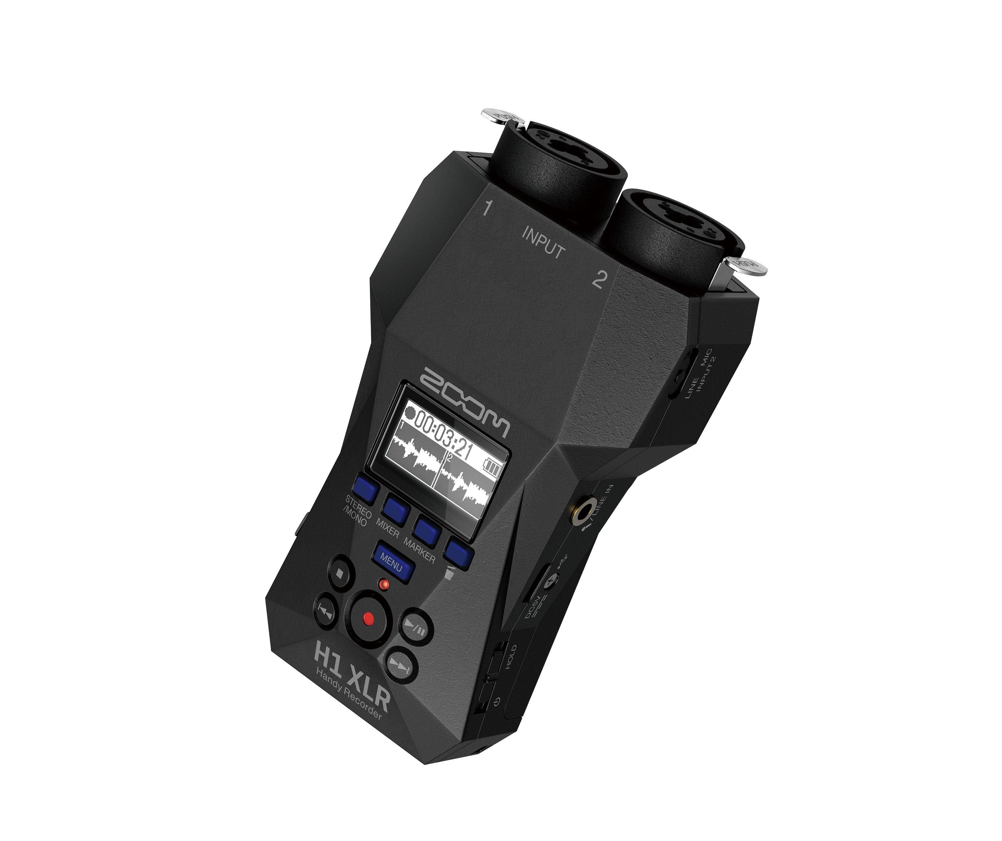 Zoom H1 XLR- registratore palmare stereo digitale 32 bit Floating Point con ingressi XLR