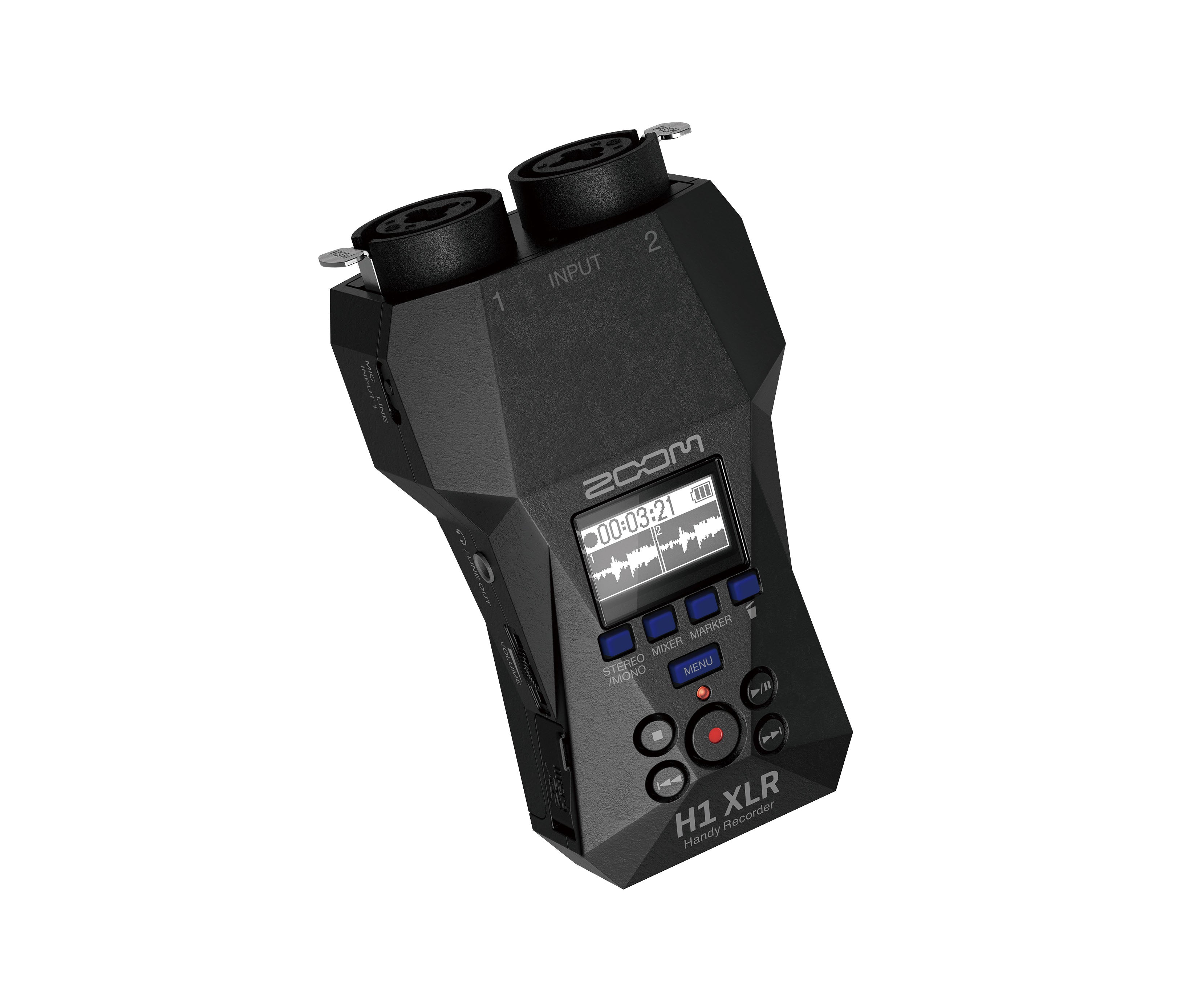 Zoom H1 XLR- registratore palmare stereo digitale 32 bit Floating Point con ingressi XLR