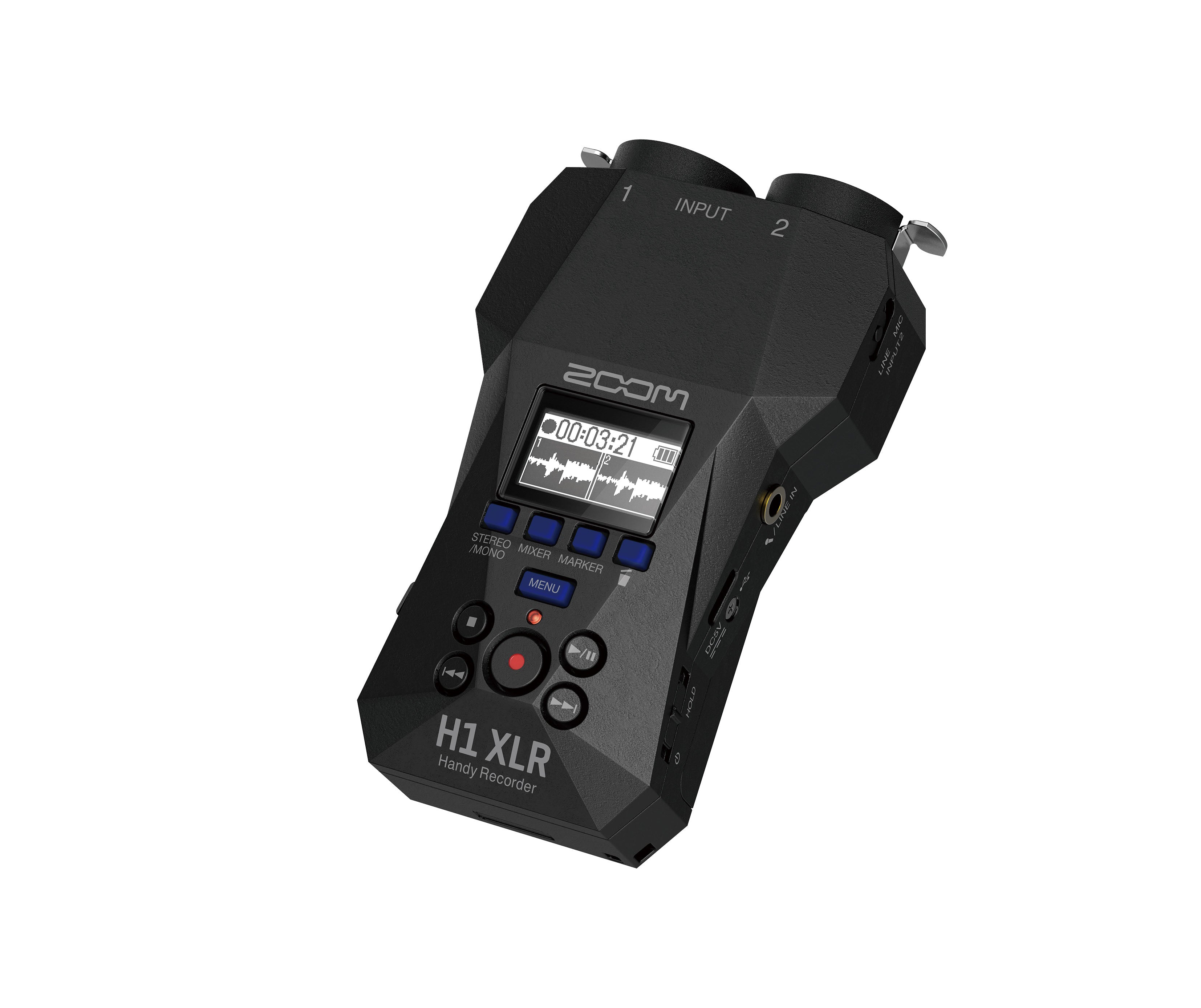 Zoom H1 XLR- registratore palmare stereo digitale 32 bit Floating Point con ingressi XLR
