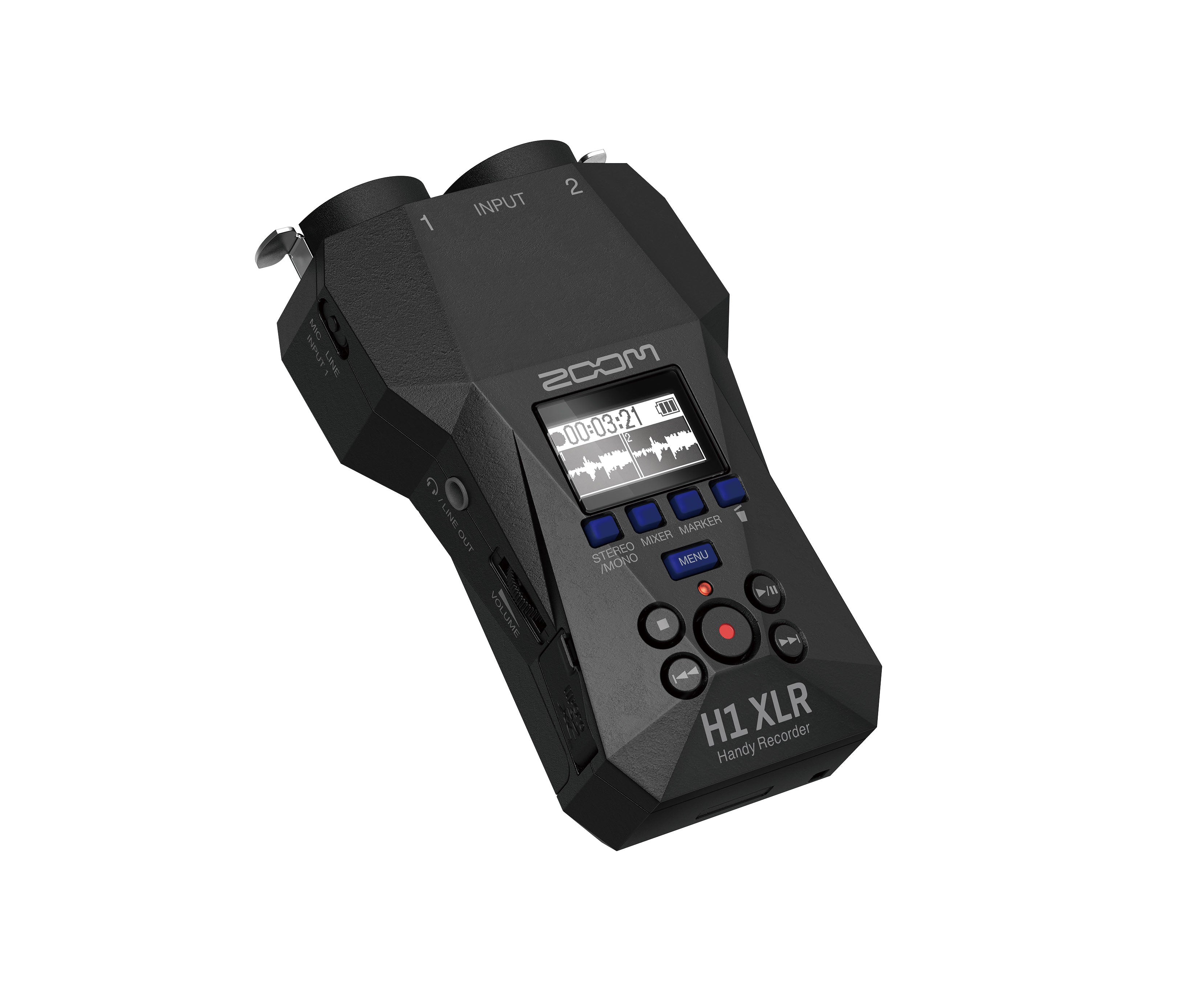 Zoom H1 XLR- registratore palmare stereo digitale 32 bit Floating Point con ingressi XLR