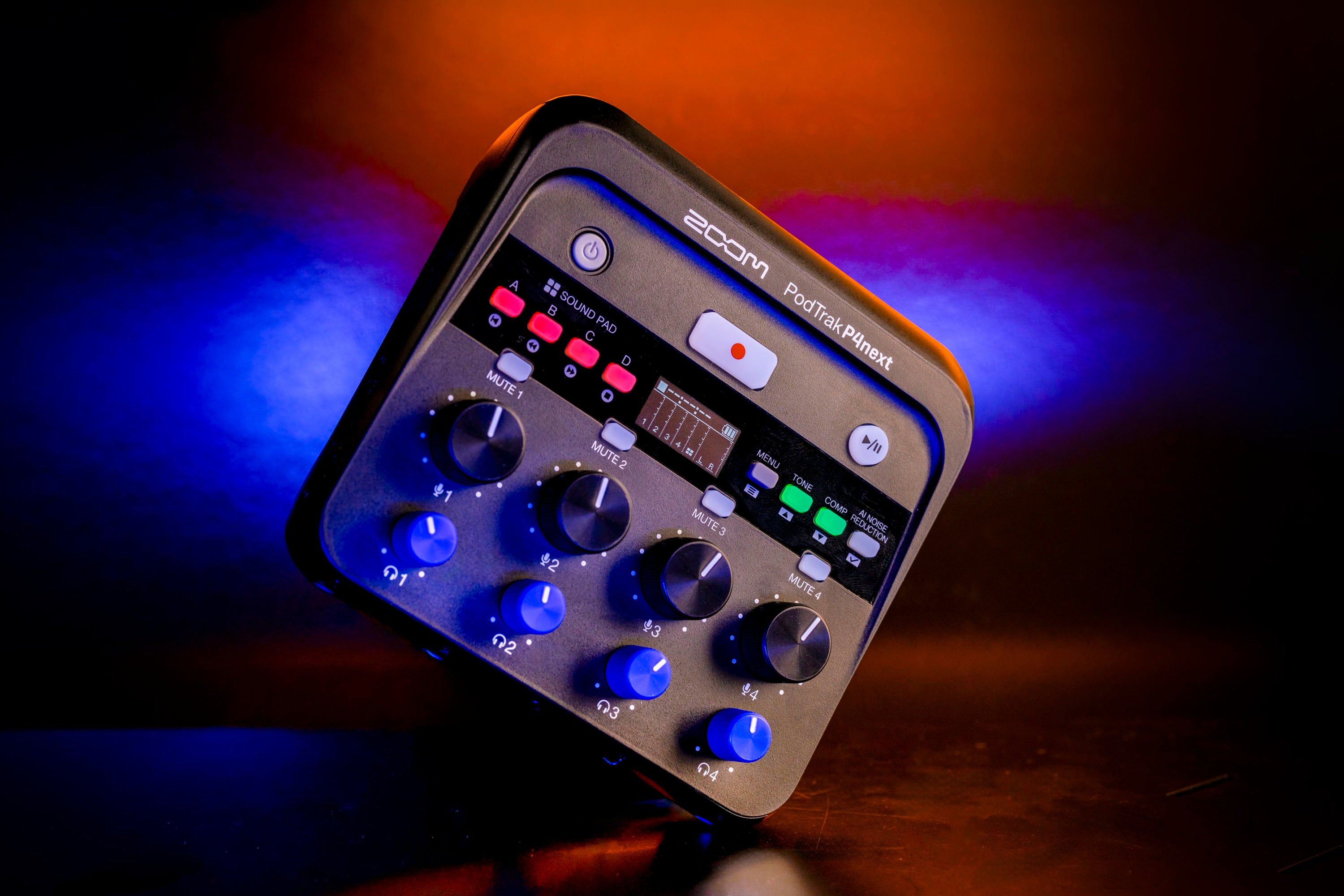 Zoom P4next - Registratore/Interfaccia audio portatile per podcast