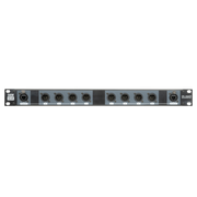 SHOWGEAR DS-24M/5 DMX Rack Split 8x 5-pin male XLR to 2x female RJ45 converter (4 universes per CAT cable) Convertitore da 8x 5-pin XLR maschio a 2x RJ45 femmina (4 universi per cavo CAT)