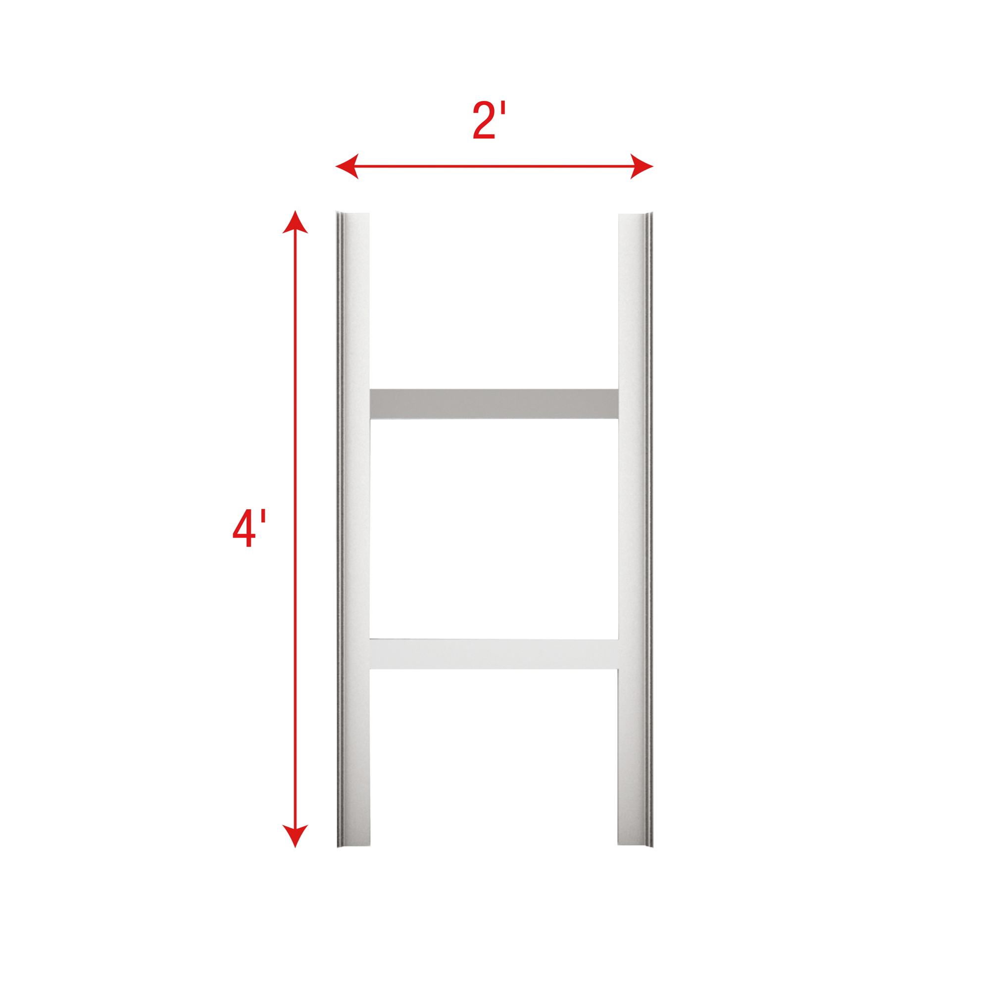 WENTEX SET Frame - H Module (USA) 4' x 2' (H x W) - extension piece 4' x 2' (AxL)
