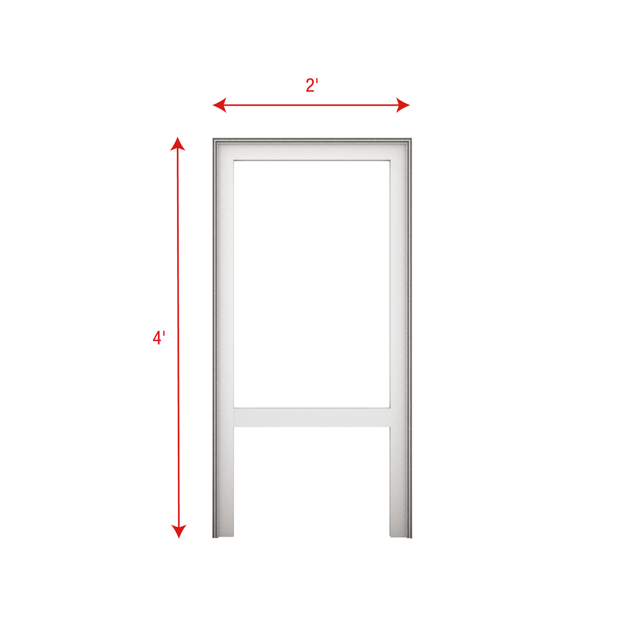 WENTEX SET Frame - A Module (USA) 4' x 2' (H x W) 4' x 2' (AxL)
