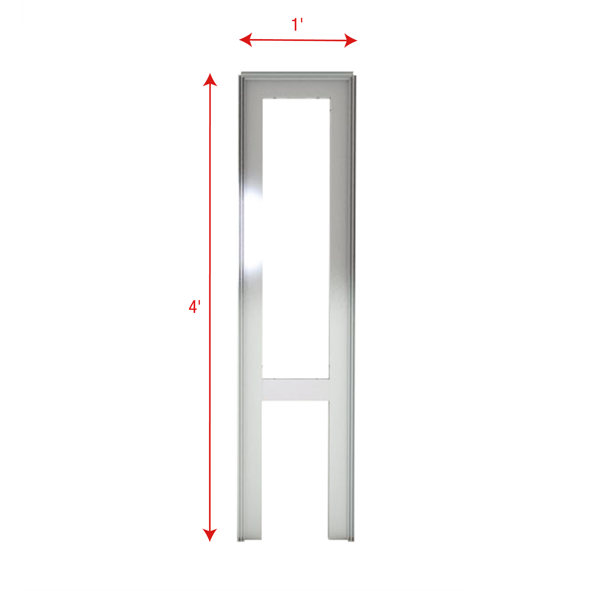 WENTEX SET Frame - A Module (USA) 4' x 1' (H x W) 4' x 1' (AxL)