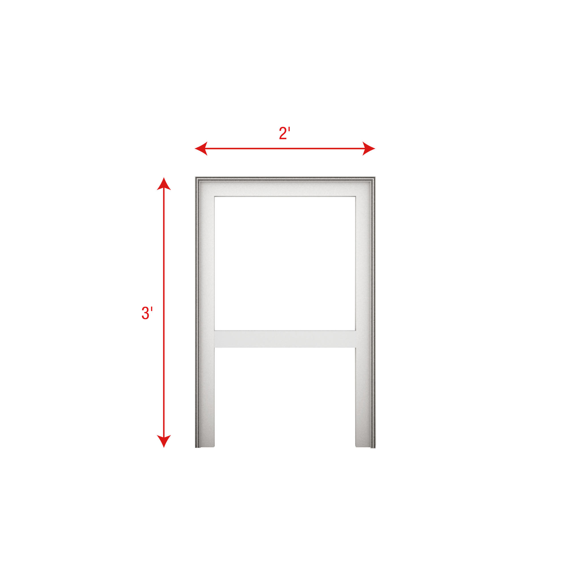 WENTEX SET Frame - A Module (USA) 3' x 2' (H x W) 3' x 2' (AxL)