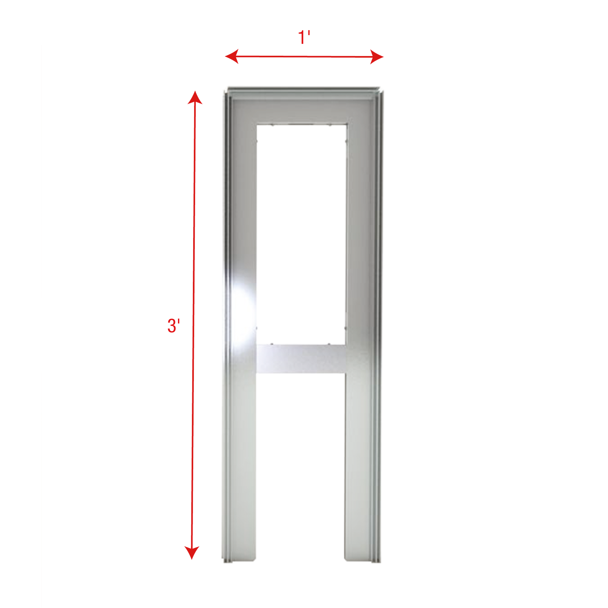 WENTEX SET Frame - A Module (USA) 3' x 1' (H x W) 3' x 1' (AxL)