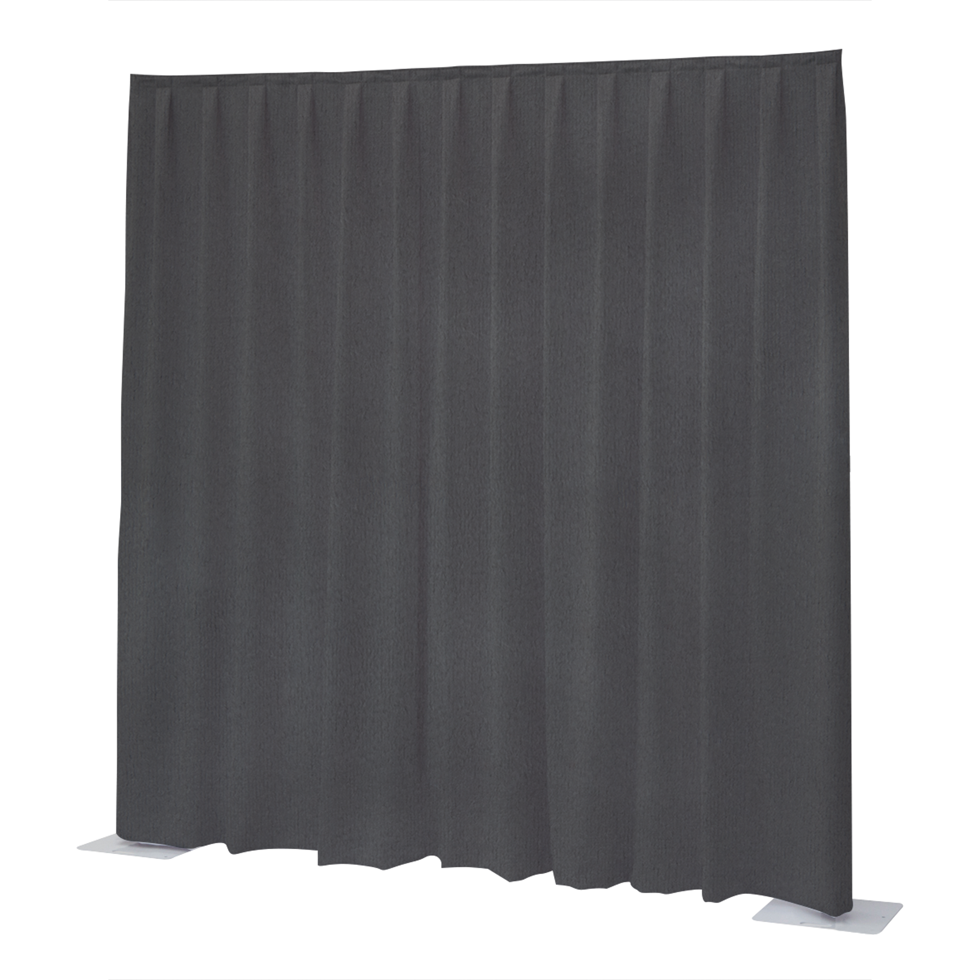 WENTEX P&D Curtain Napoli Velvet (USA) Dark Grey - 11’ x 16’ (W x H) - pleated Grigio scuro - 11' x 16' (L x A) - plissettato