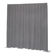 WENTEX P&D Curtain Napoli Velvet (USA) Light Grey - 11’ x 16’ (W x H) - pleated Grigio chiaro - 11' x 16' (L x A) - plissettato