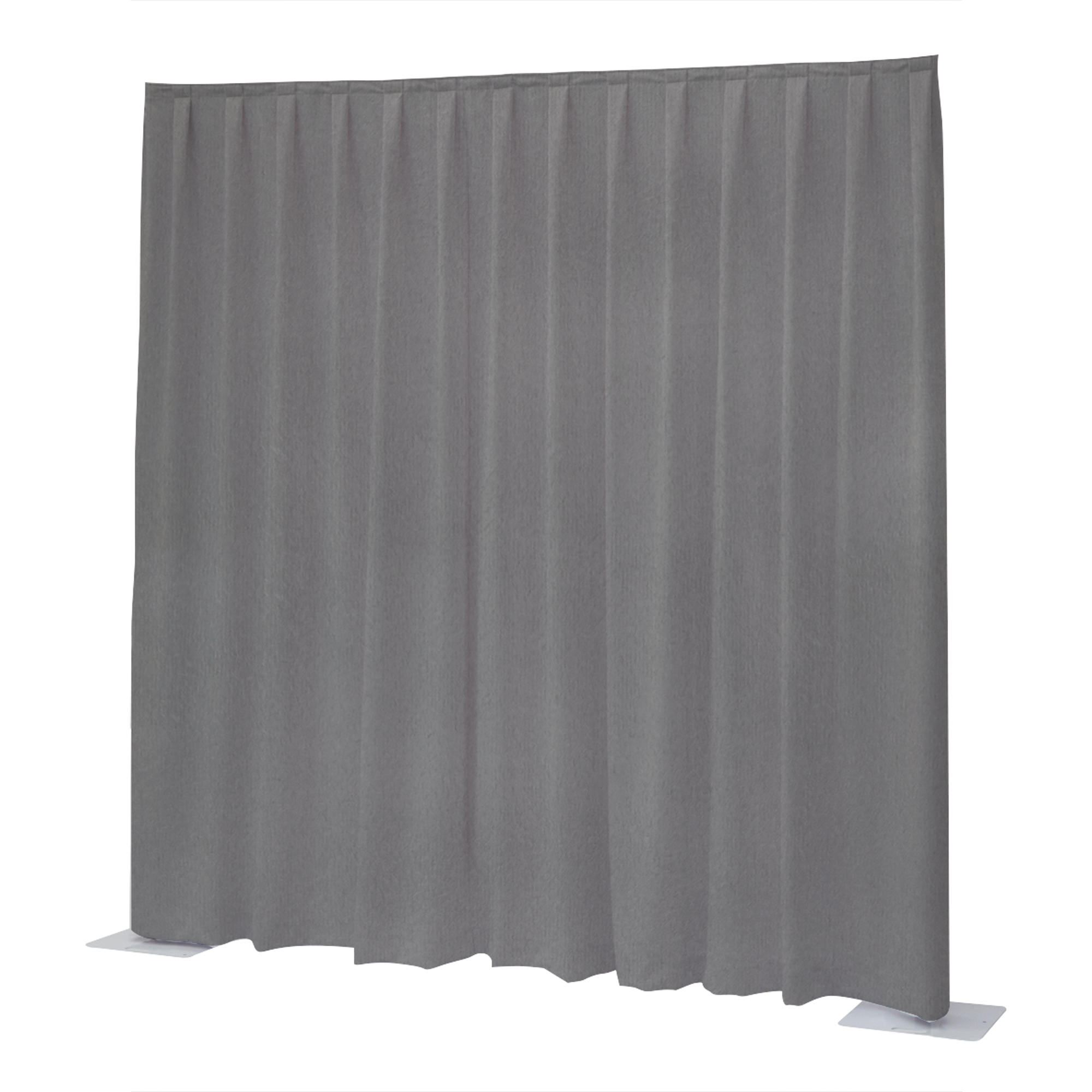 WENTEX P&D Curtain Napoli Velvet (USA) Light Grey - 11’ x 16’ (W x H) - pleated Grigio chiaro - 11' x 16' (L x A) - plissettato