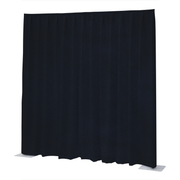 WENTEX P&D Curtain Napoli Velvet (USA) Dark Blue - 11’ x 16’ (W x H) - pleated Blu scuro - 11' x 16' (L x A) - plissettato