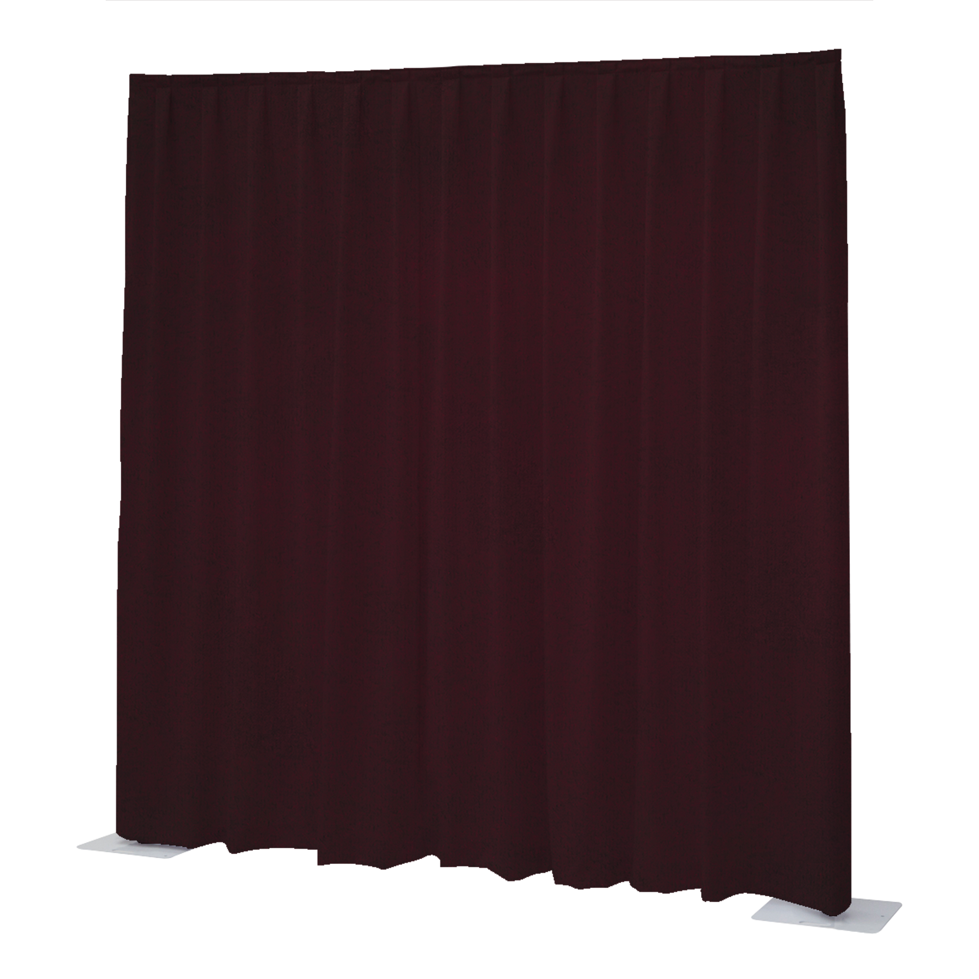WENTEX P&D Curtain Napoli Velvet (USA) Burgundy Red - 11’ x 16’ (W x H) - pleated Rosso borgogna - 11' x 16' (L x A) - plissettato