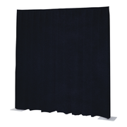 WENTEX P&D Curtain Napoli Velvet (USA) Dark Blue - 11’ x 14’ (W x H) - pleated Blu scuro - 11' x 14' (L x A) - plissettato