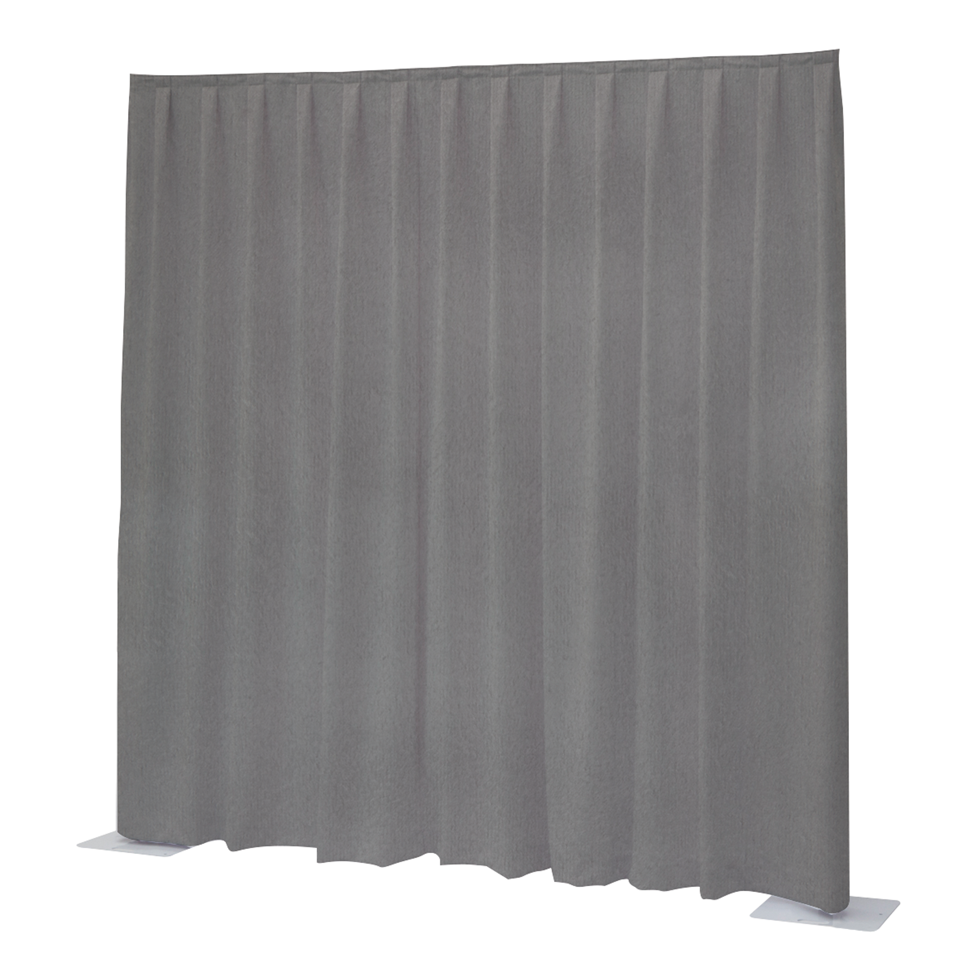 WENTEX P&D Curtain Napoli Velvet (USA) Light Grey - 11’ x 12’ (W x H) - pleated Grigio chiaro - 11' x 12' (L x A) - plissettato