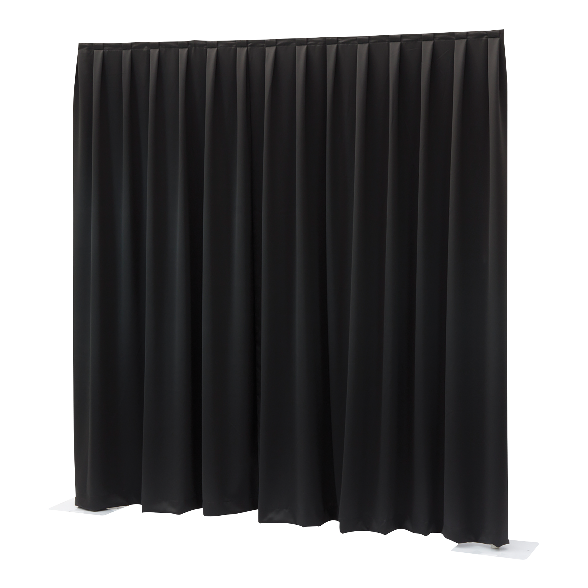 WENTEX P&D Curtain MGS 5.16 oz/yd² (USA) Black - 11' x 14' (W x H) - pleated Colore nero - 11' x 14' (L x H) - plissettato