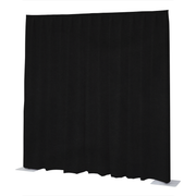 WENTEX P&D Curtain Napoli Velvet (USA) Black - 11’ x 14’ (W x H) - pleated Colore nero - 11’ x 14’ (L x A) - plissettata